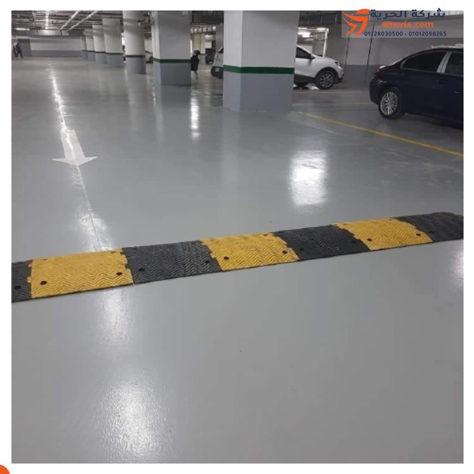 Industrial speed bump measuring 1 meter * meter made of reinforced rubber - superior safety for vital areas