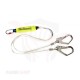 Two safety tapes 1 inch wide, 1 meter long + shock receiver + 2 Emirati DELTAPLUS hooks