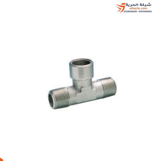 Italian male/female T connector, 3/8 inch, flli-ghiotto brand