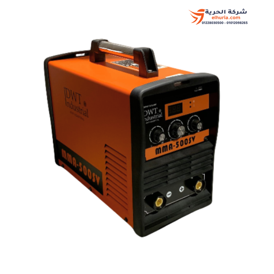 DWT MMA-500SV 500 Amp Inverter Electric Welder: Powerful, lightweight performance for welding steel, iron and cast iron.