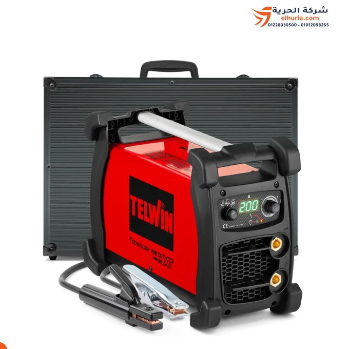 TELWIN 1-phase inverter welding machine, 200 amps, Italian model - TELWIN TECHNOLOGY 238XT