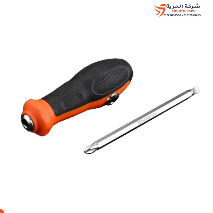 Flip screwdriver - hard handle, HARDEN brand