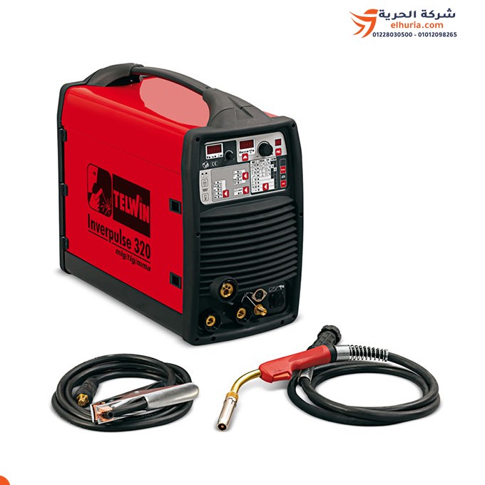 Italian TELWIN welding machine, 3 phase, 1.2 mm, 300 amps - TELWIN Inverpulse model 320MIG/TIG/MMA