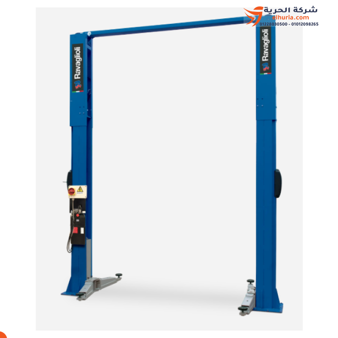 🏗️ كوريك هيدروليك 2 عمود 4.5 طن إيطالي RAVAGLIOLI KPH370.45K – قوة رفع مثالية للفانات والسيارات الـSUV 🚐🚗