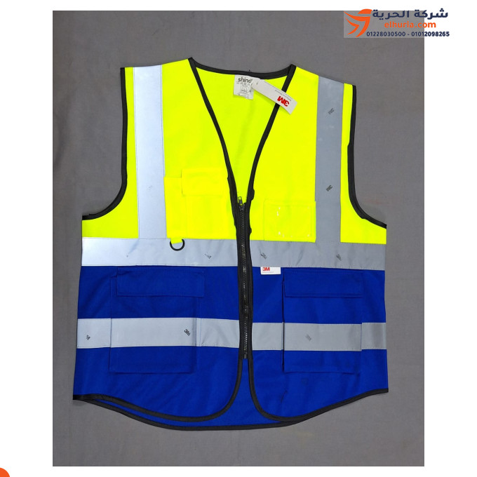 Vest Engineers Seven 4 Alax 2 Jeep Limone color * Blue Blue 3M brand