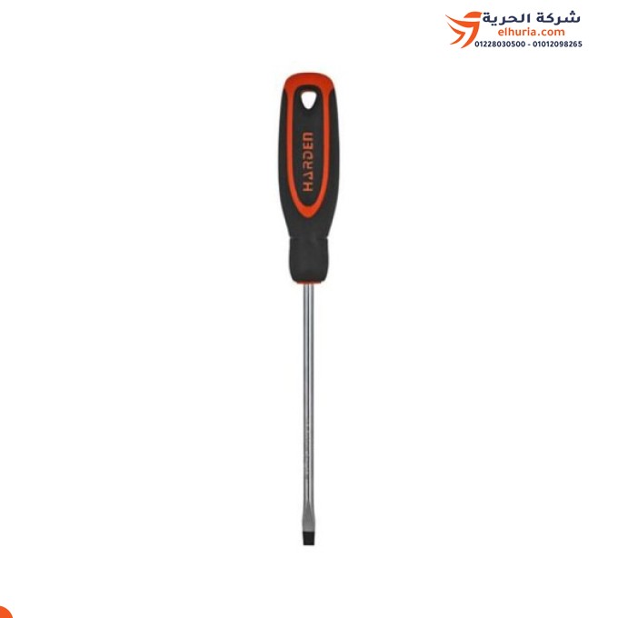 Screwdriver, usually 2 colors, fiber handle, 8 * 150 mm, HARDEN brand