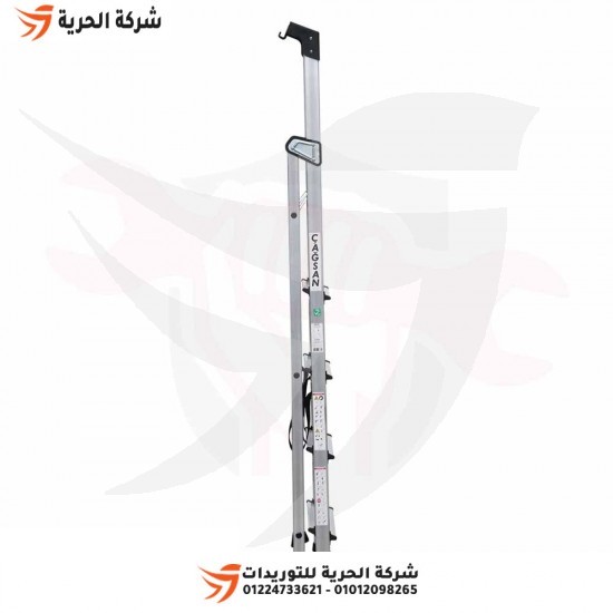 Double ladder with standing platform, 1.85 meters, 4 steps, Turkish GAGSAN