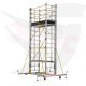Échafaudage en aluminium, hauteur 7,17 mètres, poids 153 kg, GAGSAN turc