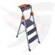 Double ladder with standing platform 1.18 m 2 steps EUROSTEP