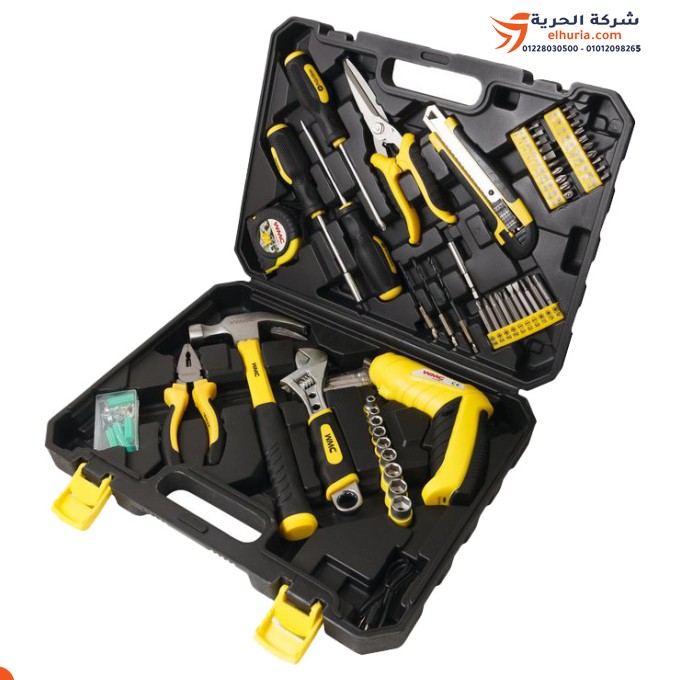 WMC TOOLS Model 20110 Kit + 4V Battery Screwdriver 110 Piece – The perfect tool for every project!