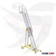 Ladder with aluminum platform, multiple heights up to 6.00 meters, Turkish GAGSAN