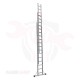 Multi-use three-link ladder, height 10.40 meters, 13 steps, Turkish GAGSAN