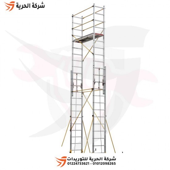 Aluminum scaffolding, height 6.35 meters, weight 102 kg, Turkish GAGSAN