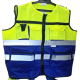 Vest engineers 3 -reflector and 4 pockets phosphorus * Blue Blue 3M brand