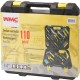 Kit WMC TOOLS modèle 20110 + tournevis à batterie 4 V 110 pièces – L'outil parfait pour chaque projet !