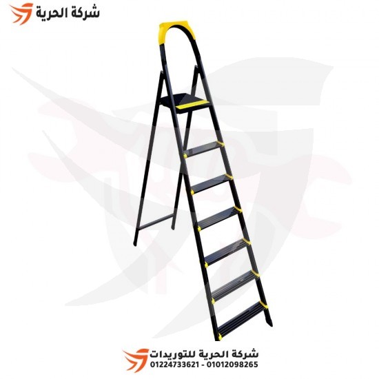 Double ladder with standing platform 1.90 m 6 steps EUROSTEP