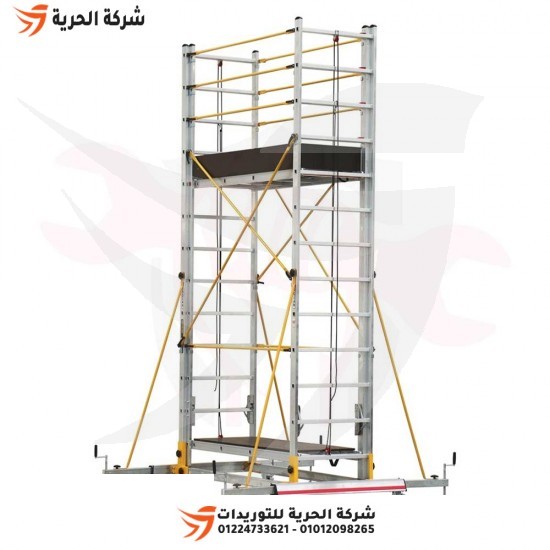 Aluminum scaffolding, height 6.35 meters, weight 125 kg, Turkish GAGSAN