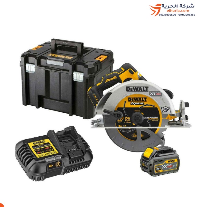 منشار صينية 190 مم بطارية 18 فولت موديل DEWALT DCS573T1: الأداء الفائق وراحة الاستخدام