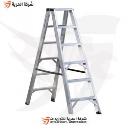 سلم مزدوج درج عريض 1.50 متر 6 درجات GAGSAN تركي