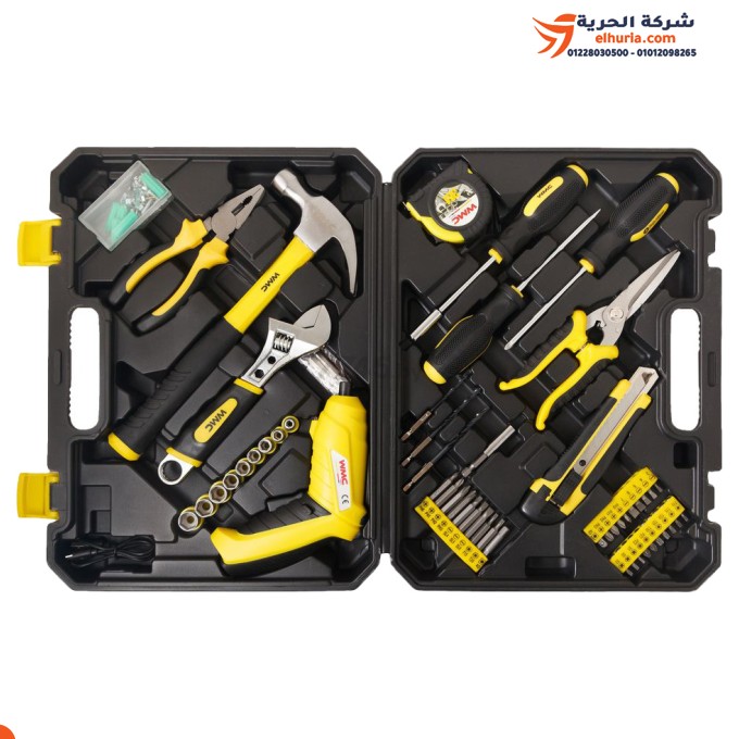 WMC TOOLS Model 20110 Kit + 4V Battery Screwdriver 110 Piece – The perfect tool for every project!