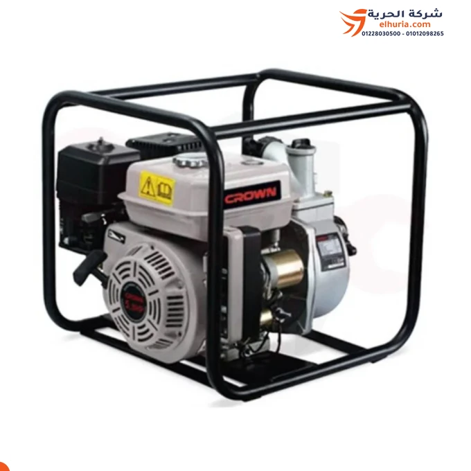 Gasoline water pump, 2 inches, 5.5 horsepower, CROWN brand