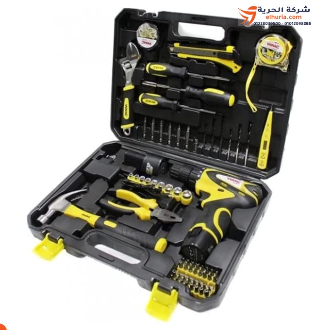 Tool set + 12V battery impact driver, 68 pieces, WMC TOOLS – the ideal solution for repair work at home and in the workshop