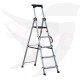 Double ladder with standing platform, 1.85 meters, 4 steps, Turkish GAGSAN