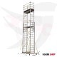 Trabattello in alluminio, altezza 7,17 metri, peso 153 kg, turco GAGSAN