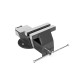 Steel vise with fixed base 80 mm Indian GUNR brand